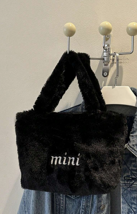 Sac à main en peluche